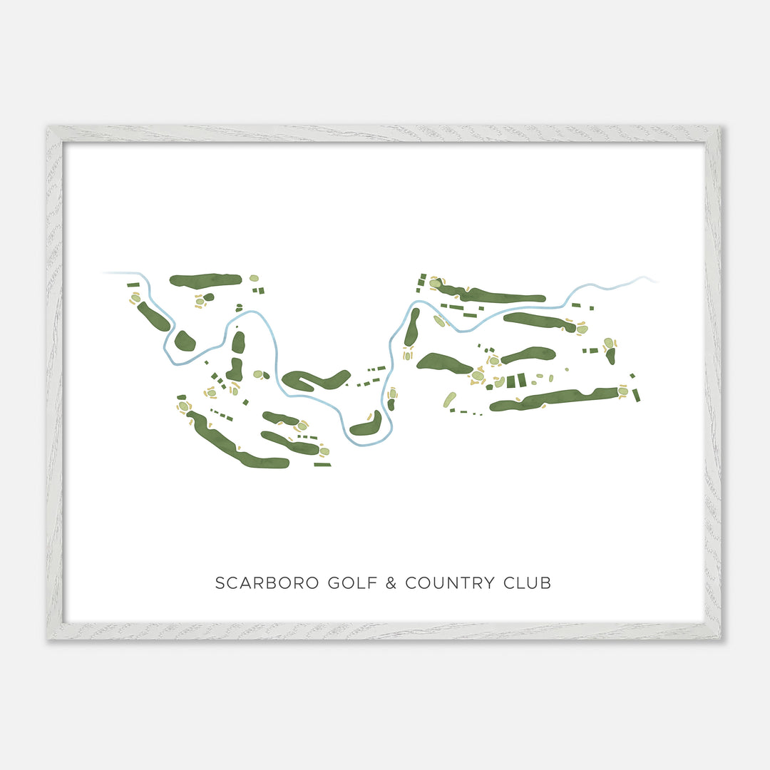 Print of Scarboro Golf & Country Club Modern Map