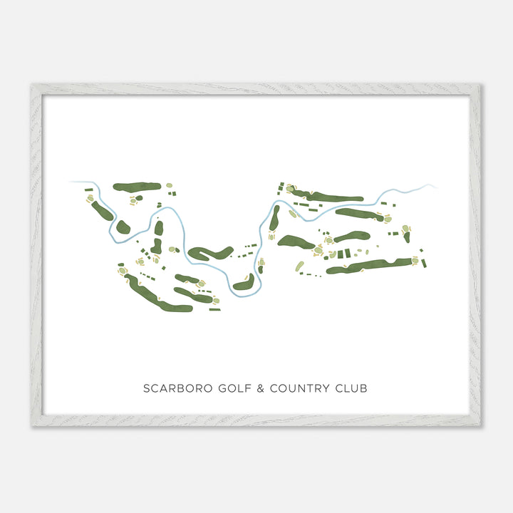 Print of Scarboro Golf & Country Club Modern Map