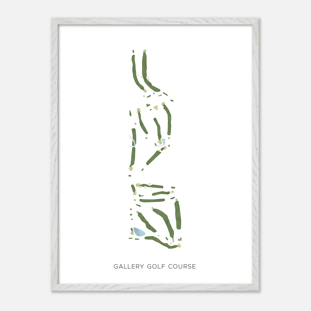 Print of Gallery Golf Course Modern Map
