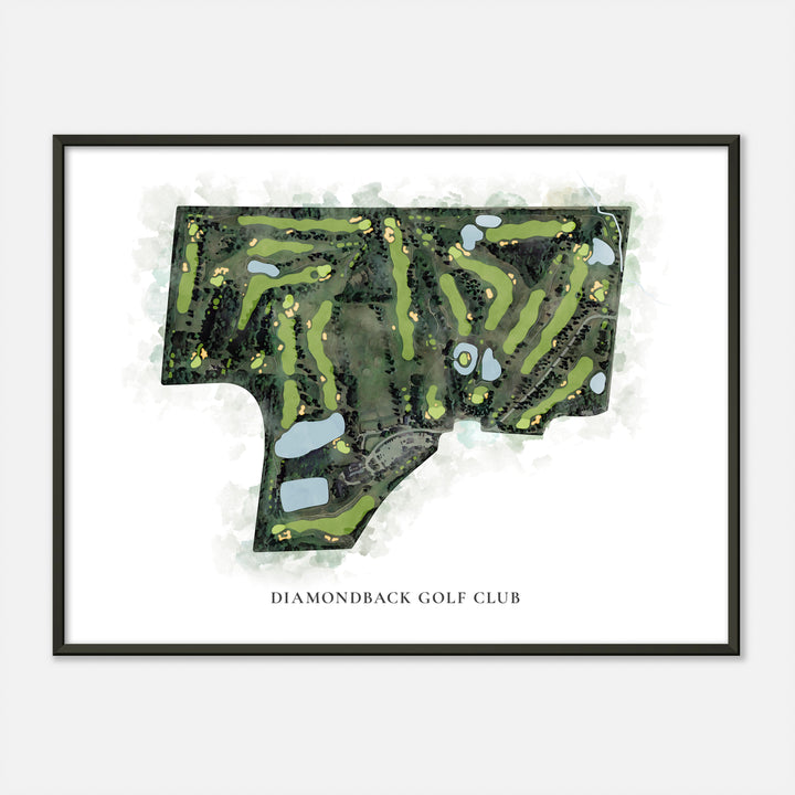 Print of Diamondback Golf Club Classic Map