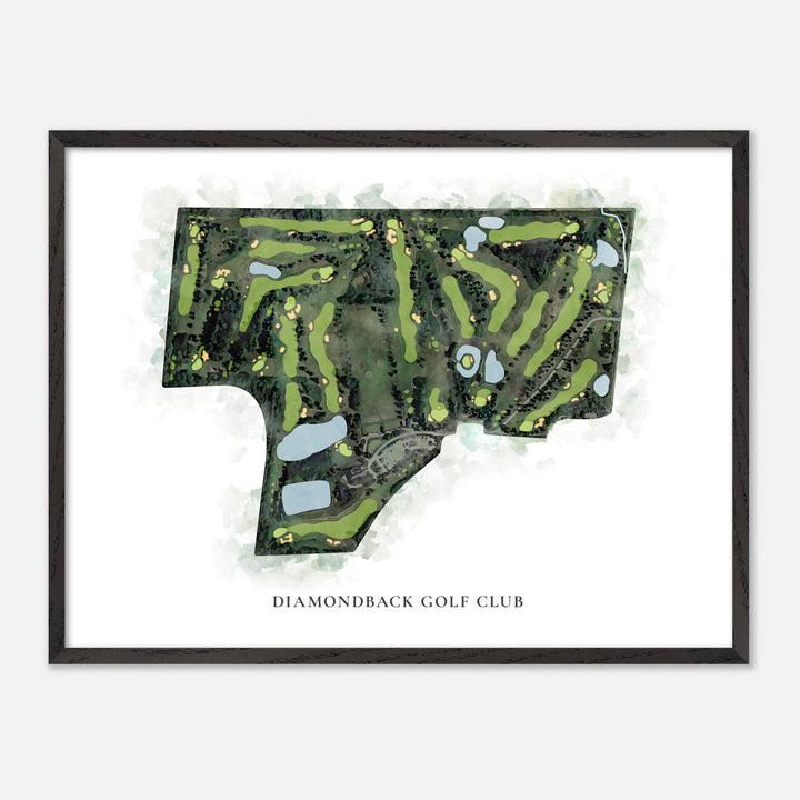 Print of Diamondback Golf Club Classic Map