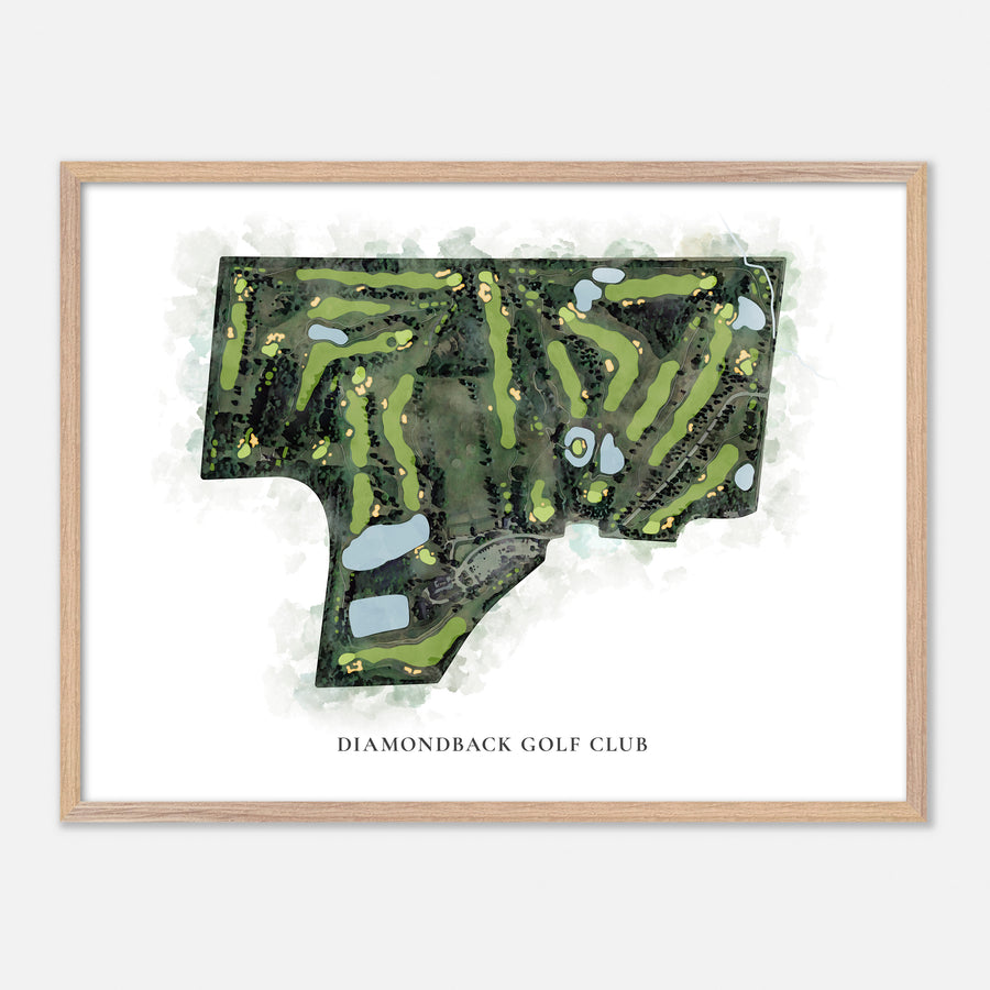 Print of Diamondback Golf Club Classic Map