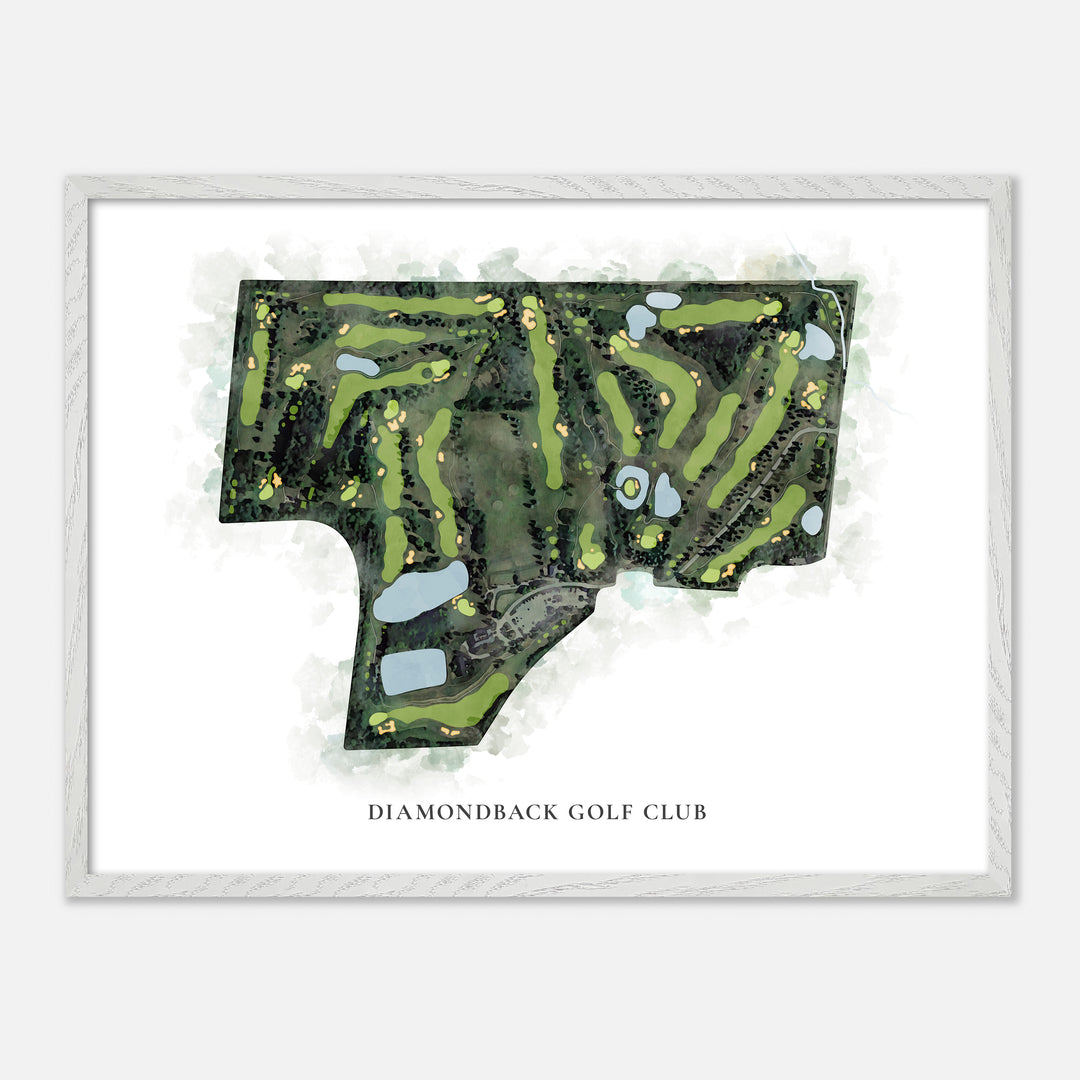 Print of Diamondback Golf Club Classic Map