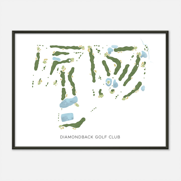 Print of Diamondback Golf Club Modern Map