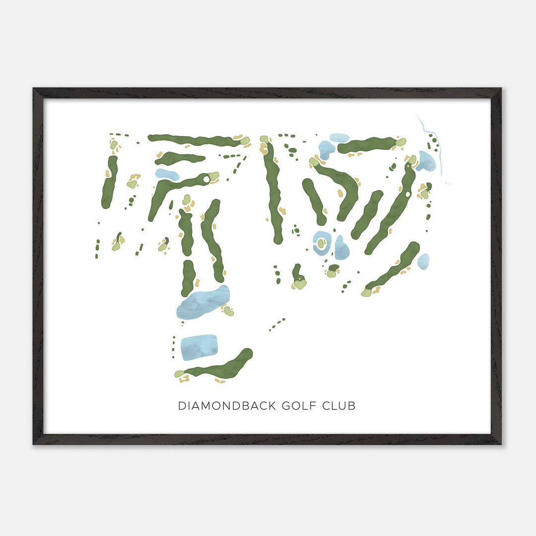 Print of Diamondback Golf Club Modern Map
