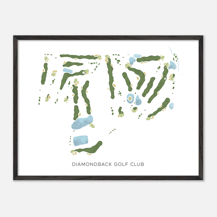 Print of Diamondback Golf Club Modern Map