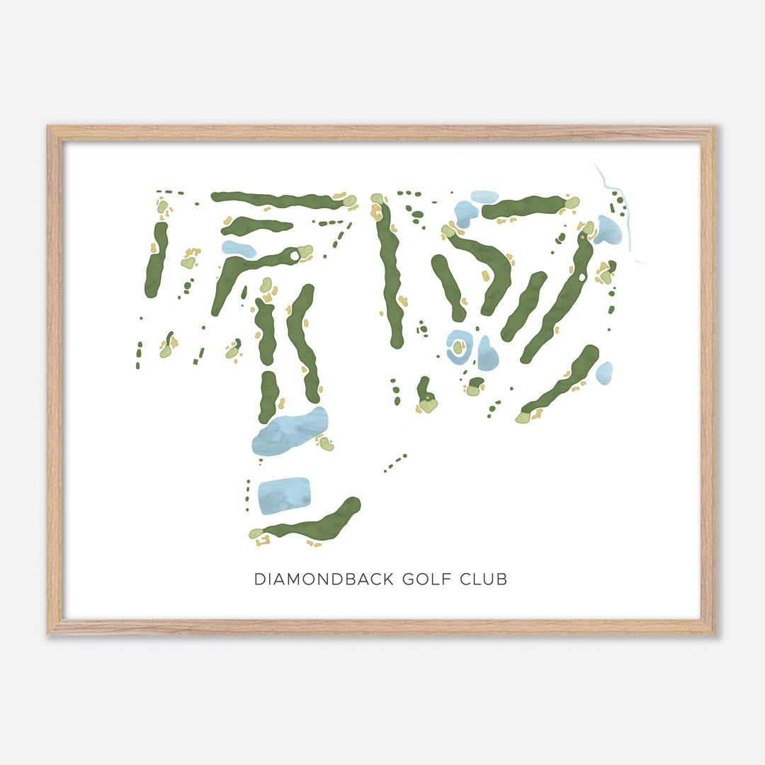 Print of Diamondback Golf Club Modern Map