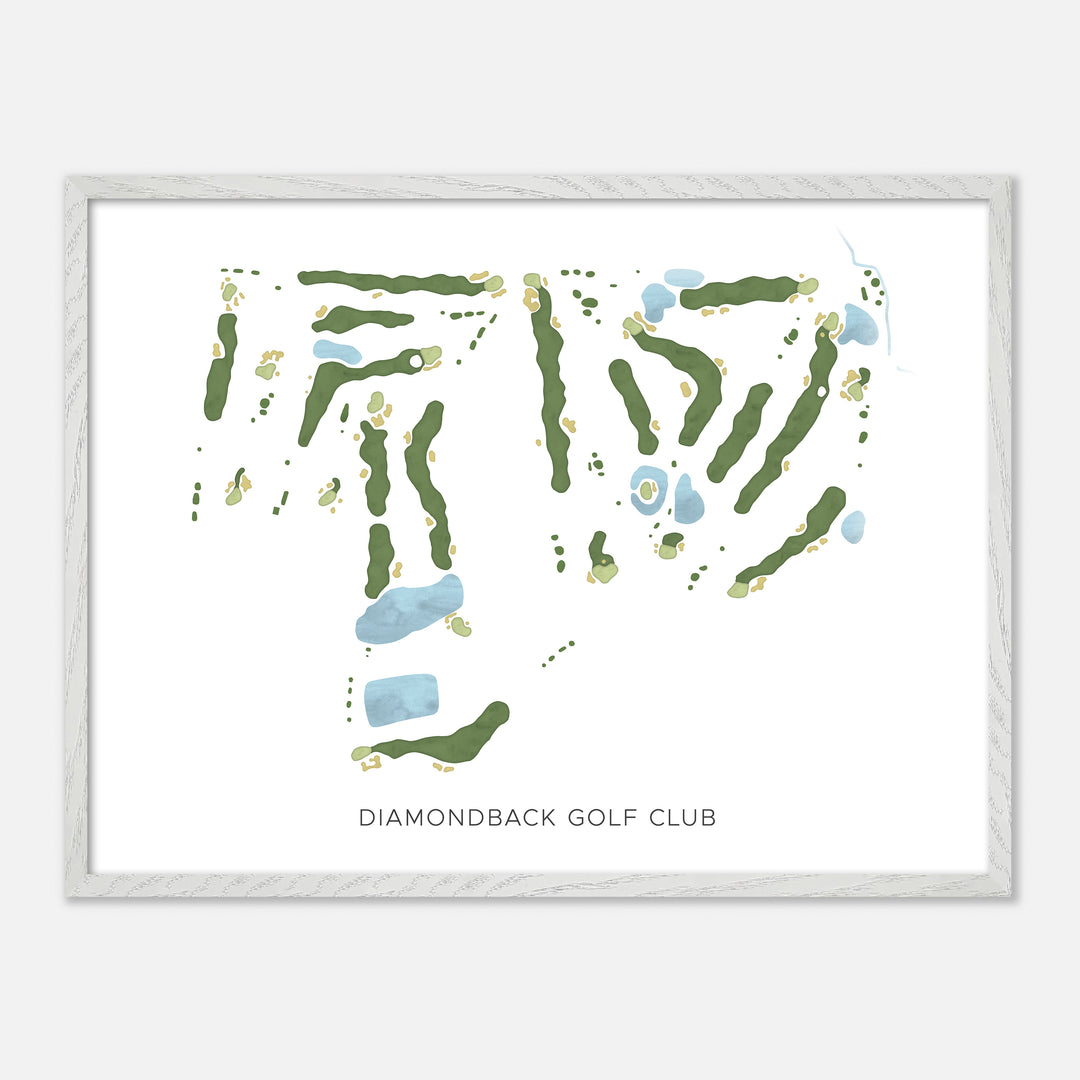 Print of Diamondback Golf Club Modern Map