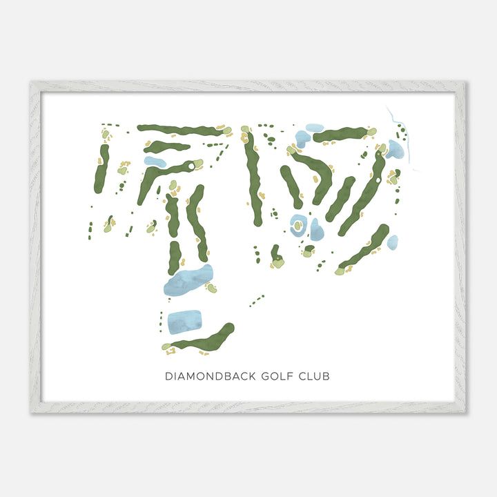 Print of Diamondback Golf Club Modern Map
