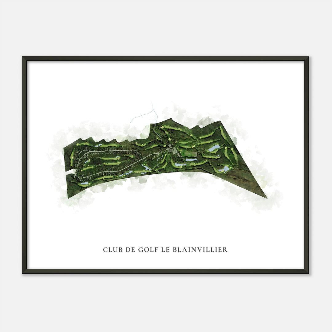 Print of Club De Golf Le Blainvillier Classic Map