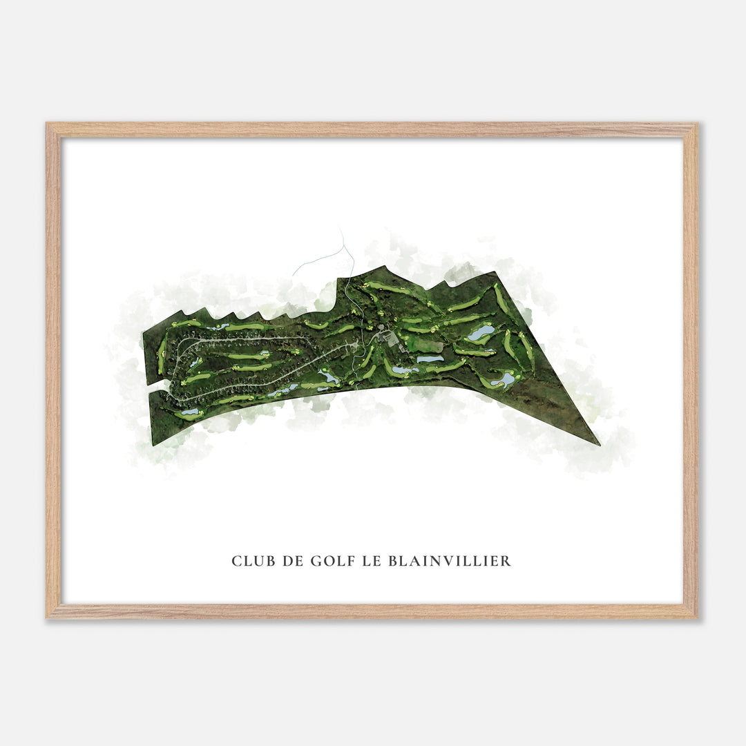 Print of Club De Golf Le Blainvillier Classic Map