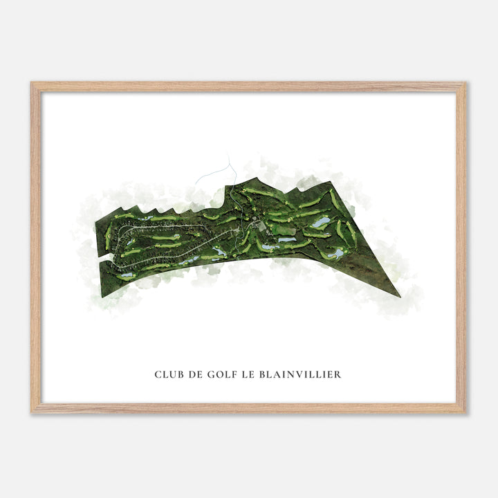 Print of Club De Golf Le Blainvillier Classic Map