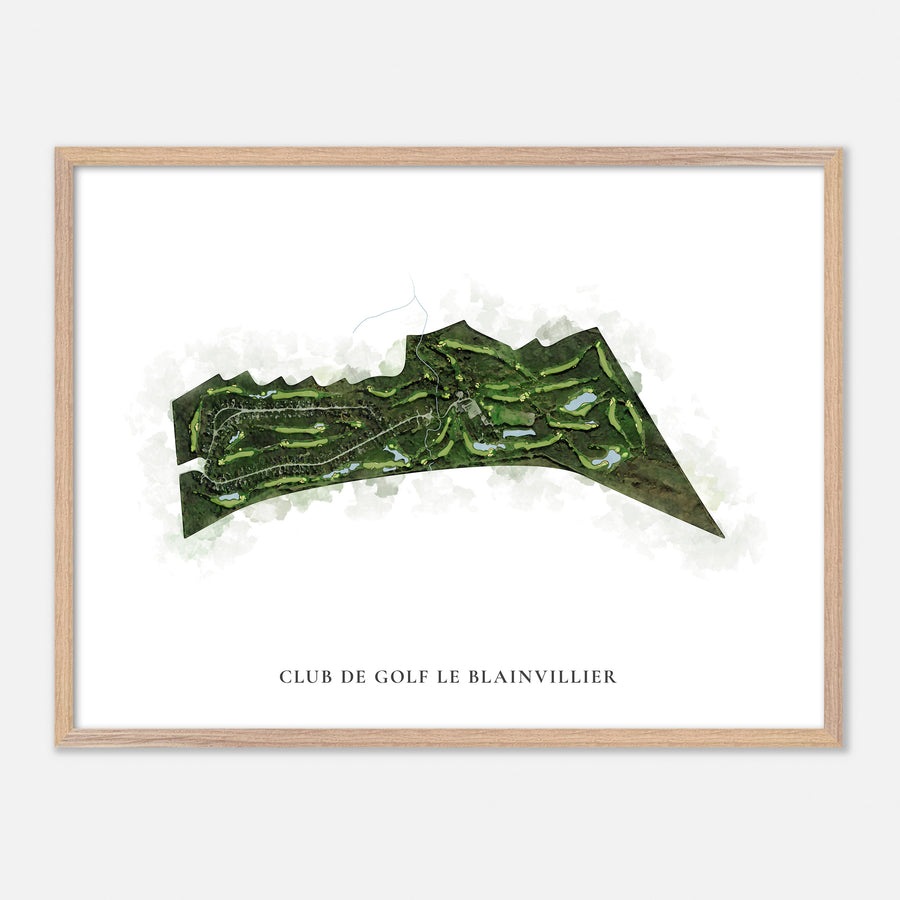 Print of Club De Golf Le Blainvillier Classic Map