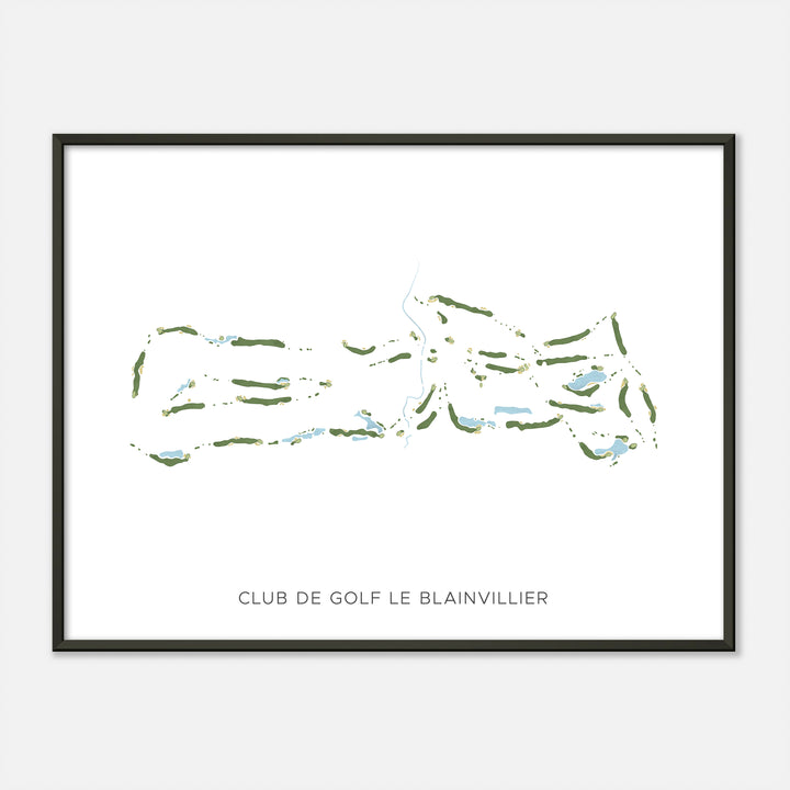Print of Club De Golf Le Blainvillier Modern Map