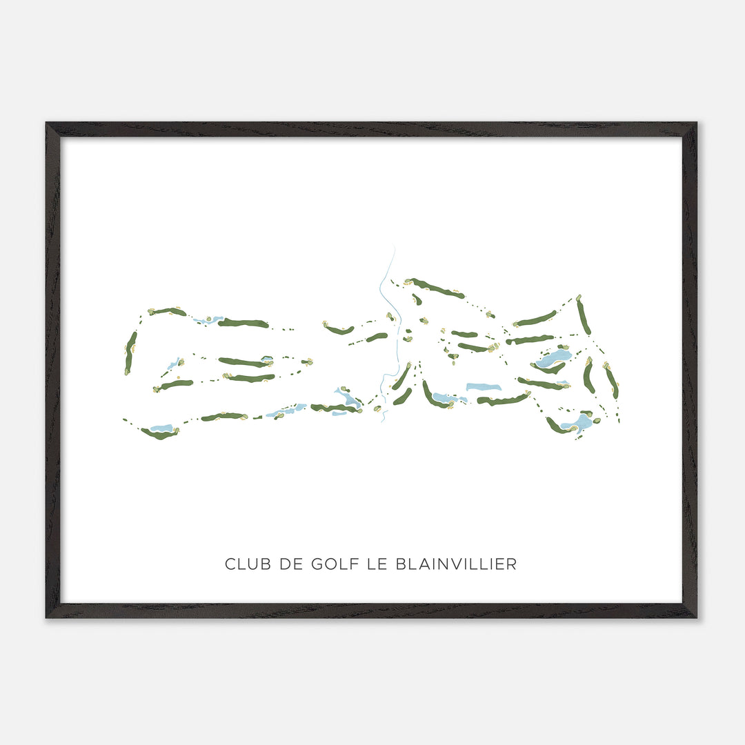 Print of Club De Golf Le Blainvillier Modern Map