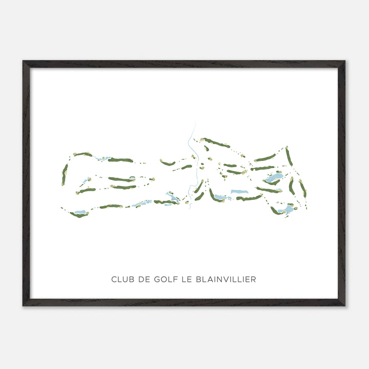 Print of Club De Golf Le Blainvillier Modern Map
