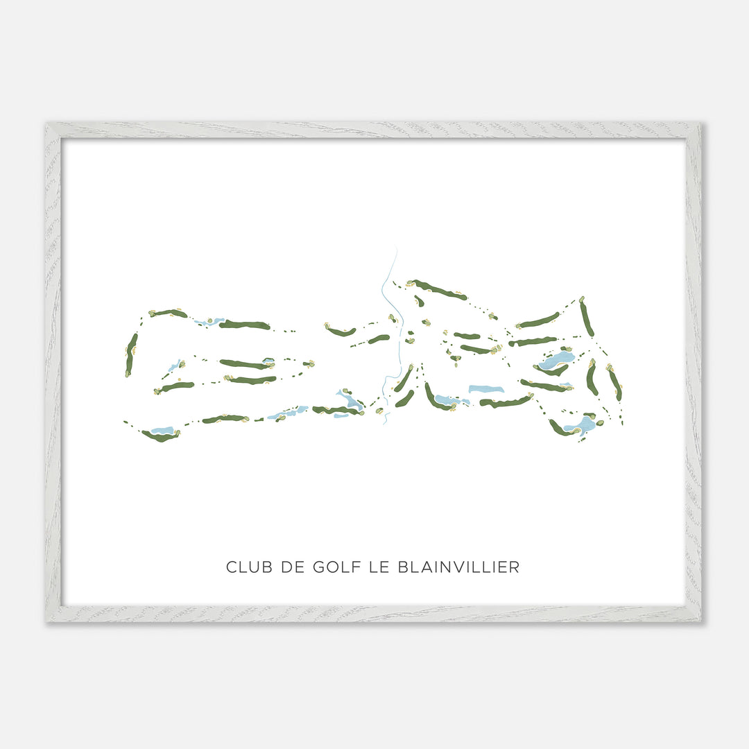 Print of Club De Golf Le Blainvillier Modern Map