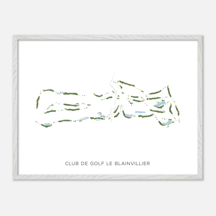 Print of Club De Golf Le Blainvillier Modern Map