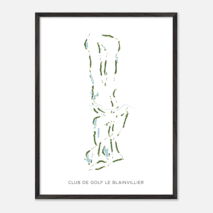 Print of Club De Golf Le Blainvillier Modern Map