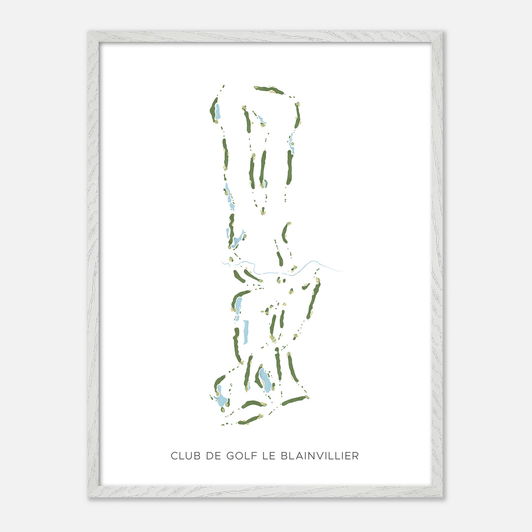 Print of Club De Golf Le Blainvillier Modern Map