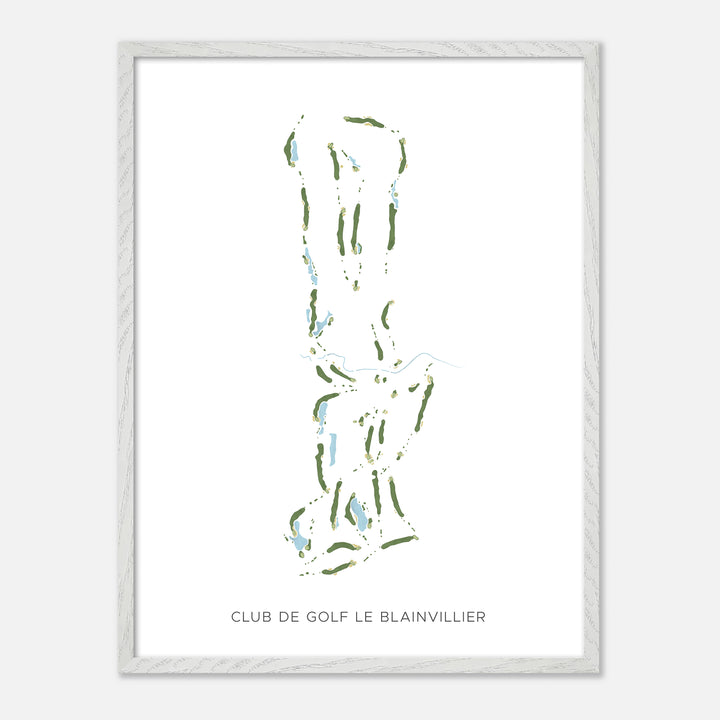 Print of Club De Golf Le Blainvillier Modern Map