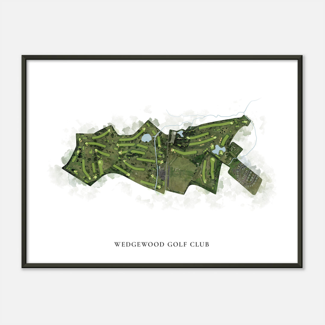 Print of Wedgewood Golf Club Classic Map