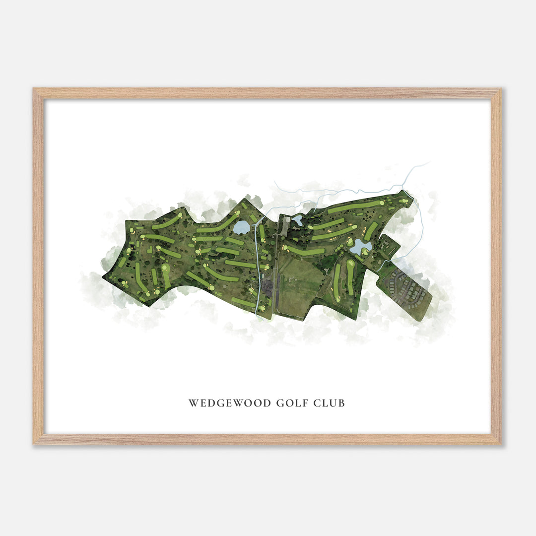 Print of Wedgewood Golf Club Classic Map