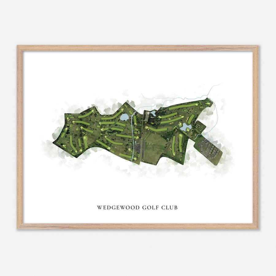 Print of Wedgewood Golf Club Classic Map