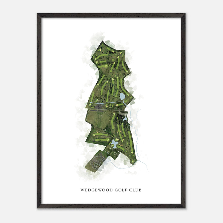 Print of Wedgewood Golf Club Classic Map