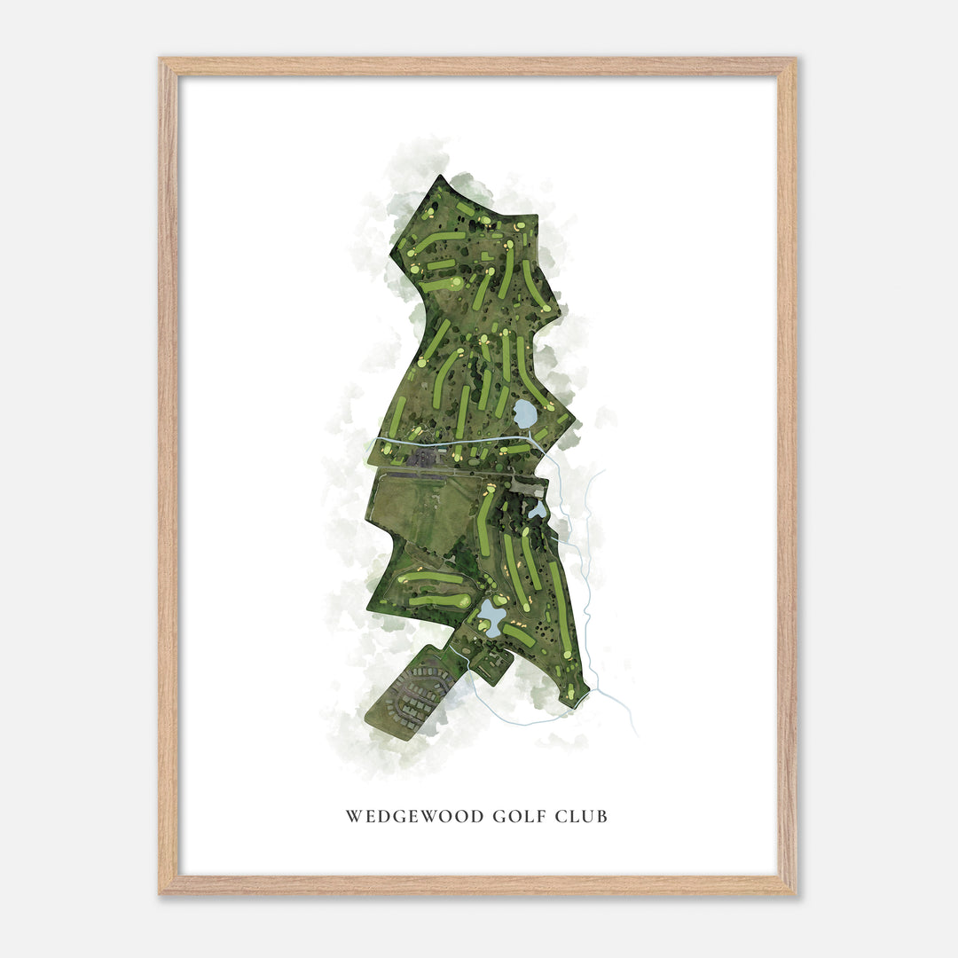 Print of Wedgewood Golf Club Classic Map
