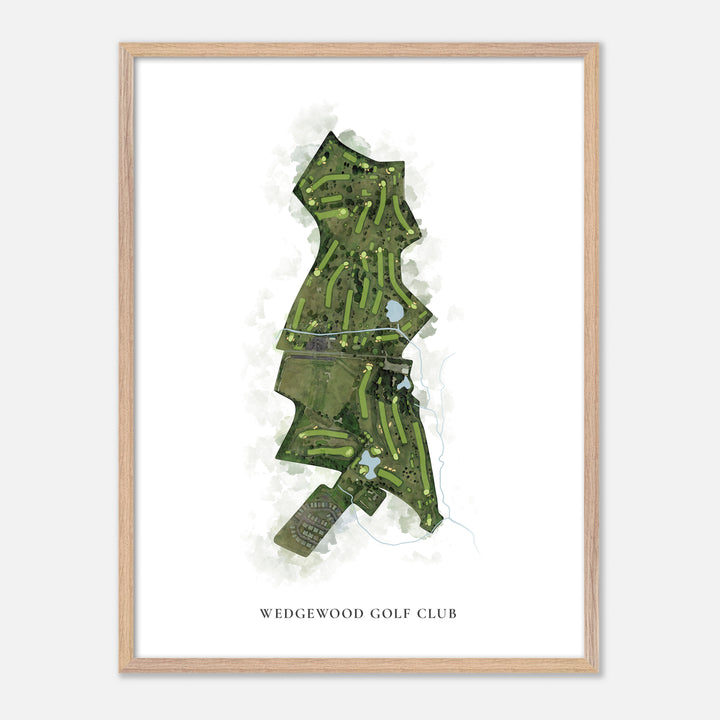Print of Wedgewood Golf Club Classic Map
