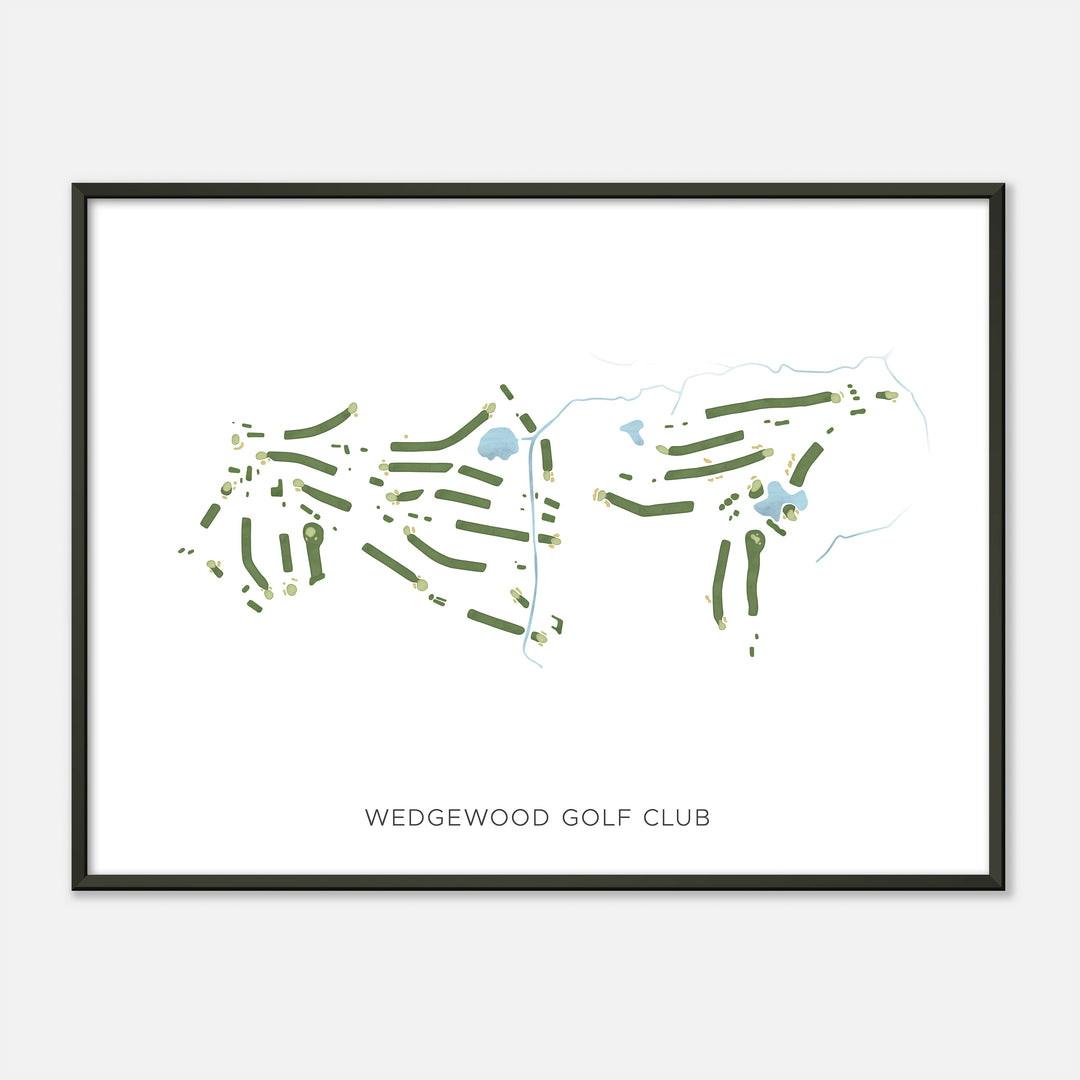 Print of Wedgewood Golf Club Modern Map
