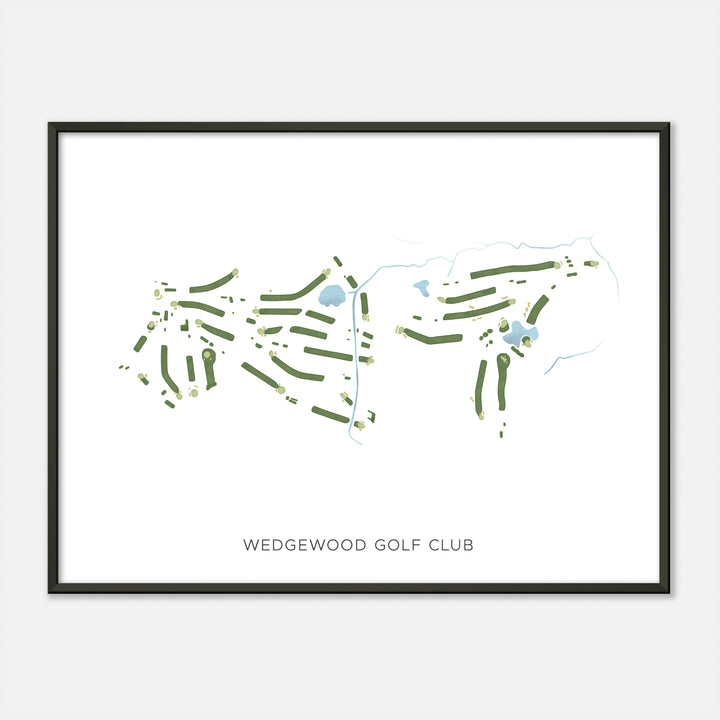 Print of Wedgewood Golf Club Modern Map
