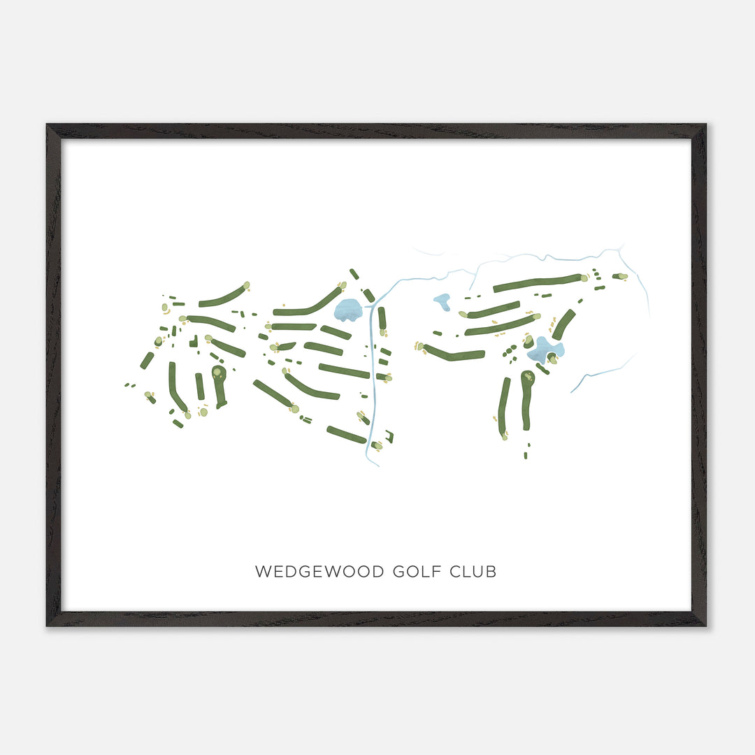 Print of Wedgewood Golf Club Modern Map