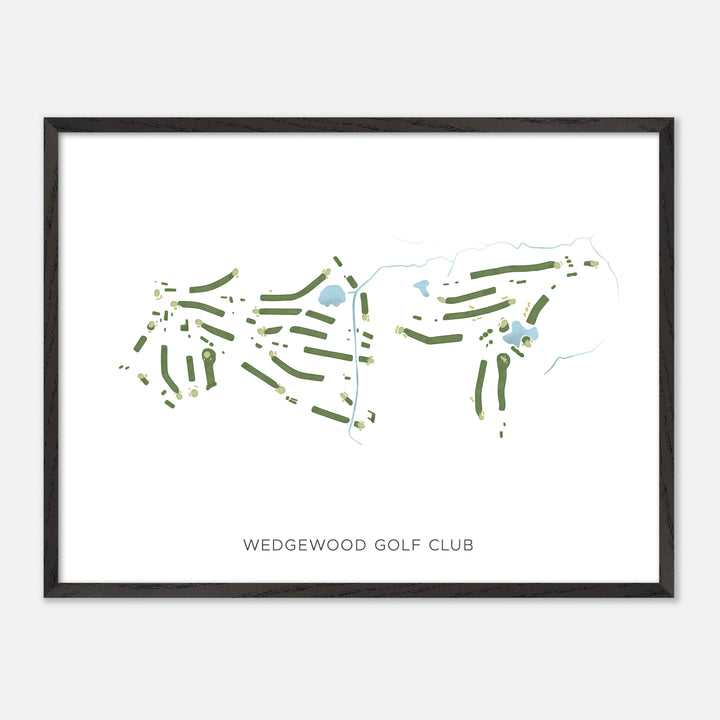 Print of Wedgewood Golf Club Modern Map