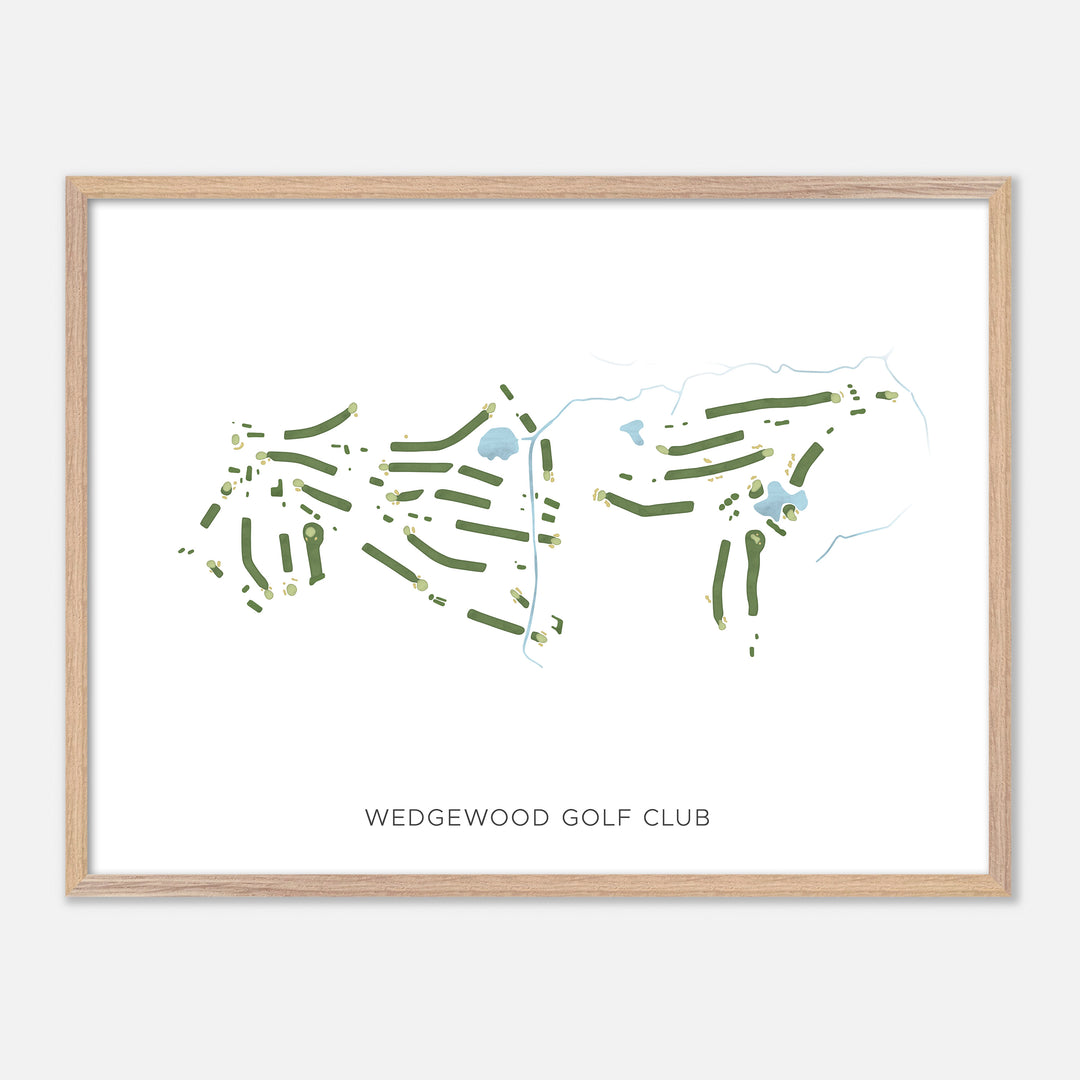 Print of Wedgewood Golf Club Modern Map