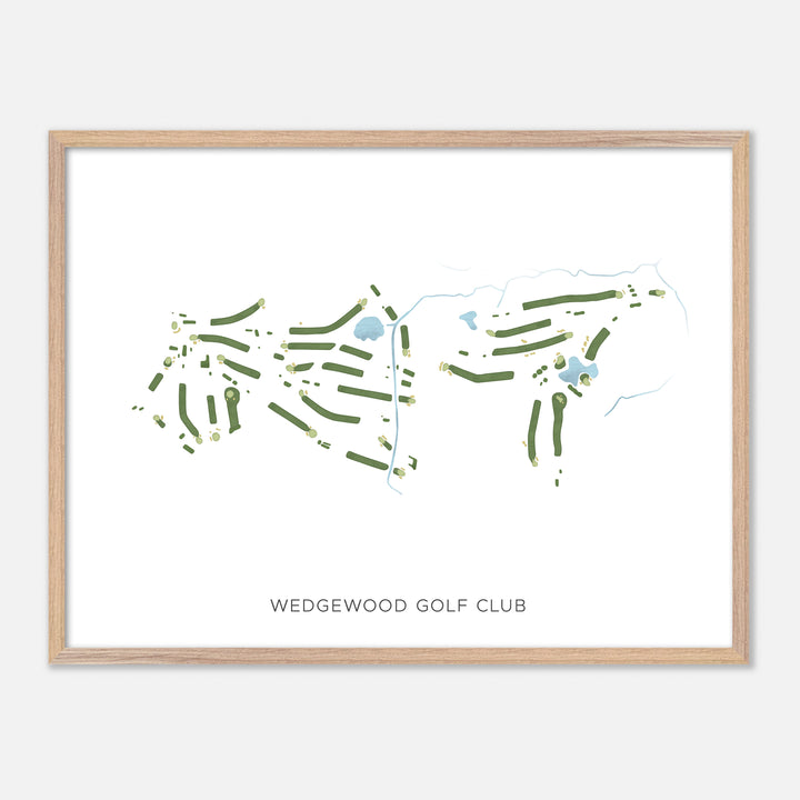 Print of Wedgewood Golf Club Modern Map