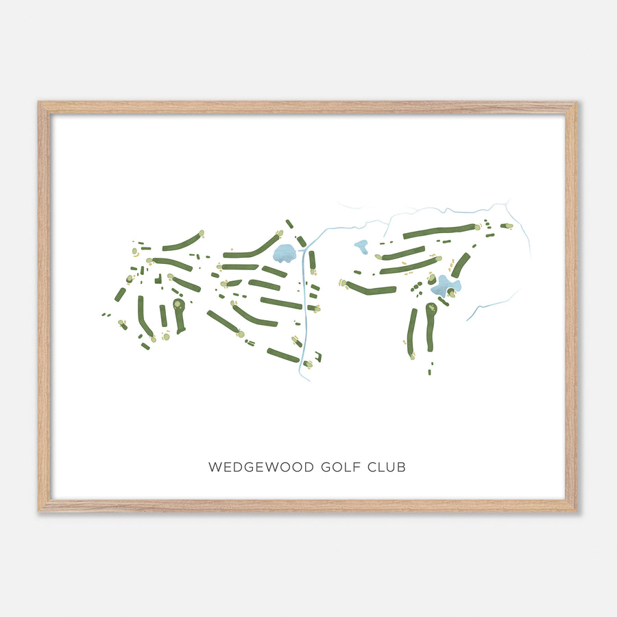 Print of Wedgewood Golf Club Modern Map