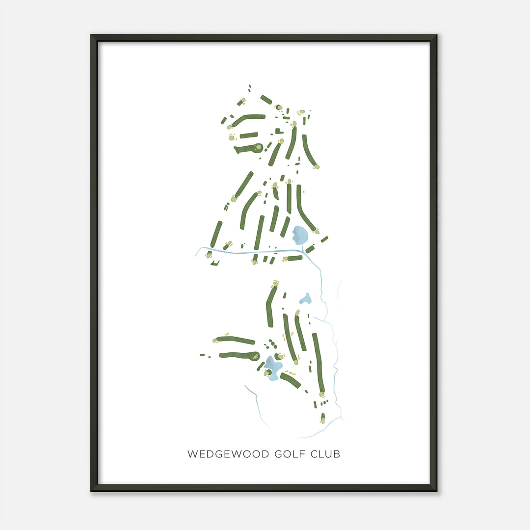 Print of Wedgewood Golf Club Modern Map