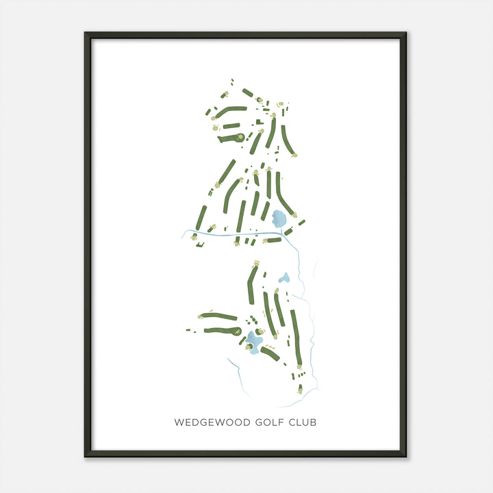 Print of Wedgewood Golf Club Modern Map