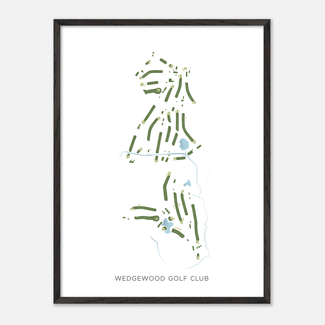 Print of Wedgewood Golf Club Modern Map