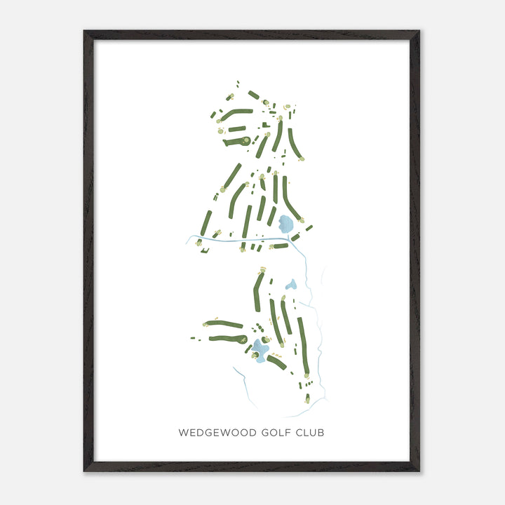 Print of Wedgewood Golf Club Modern Map