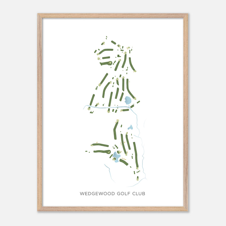 Print of Wedgewood Golf Club Modern Map