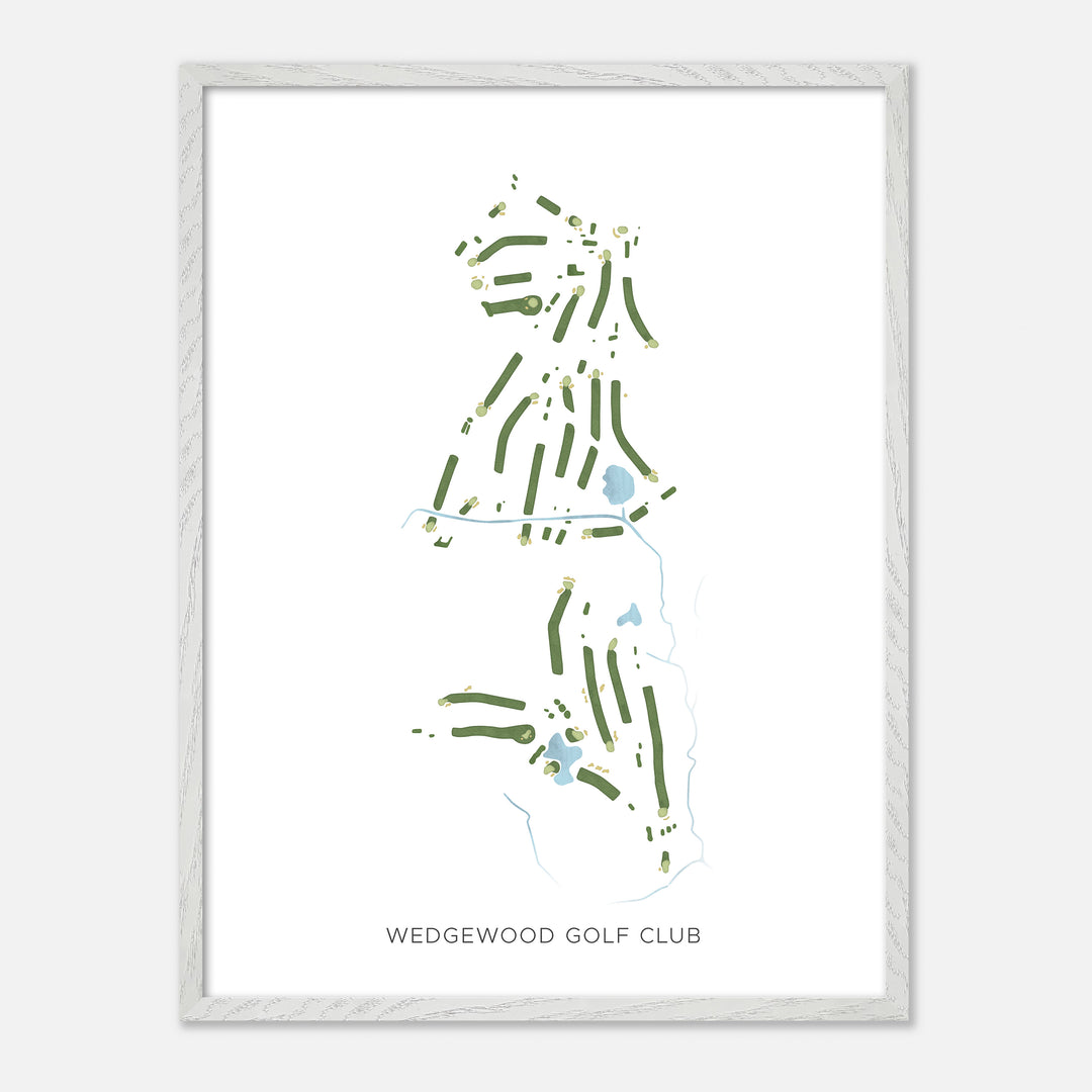 Print of Wedgewood Golf Club Modern Map