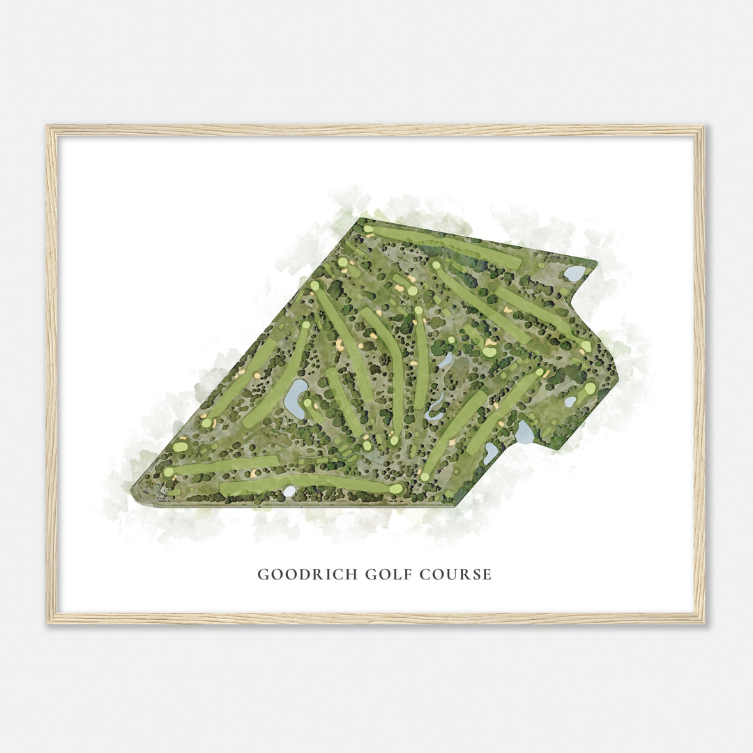 Print of Goodrich Golf Course Classic Map