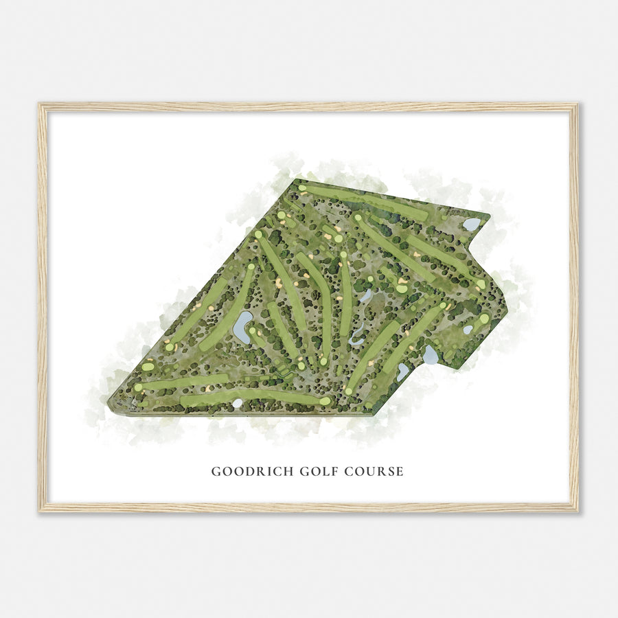 Print of Goodrich Golf Course Classic Map