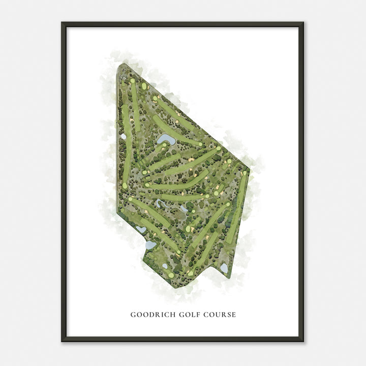 Print of Goodrich Golf Course Classic Map