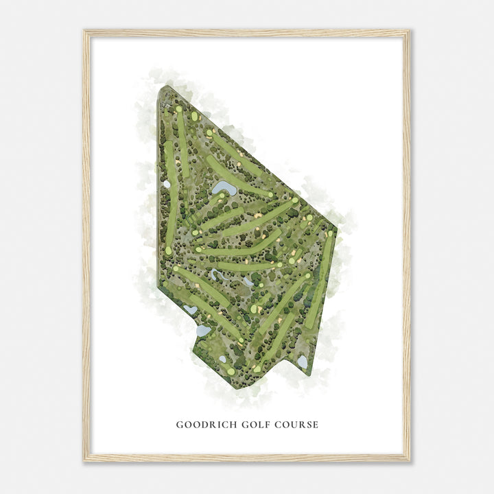 Print of Goodrich Golf Course Classic Map