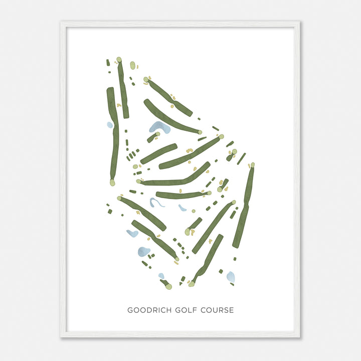 Print of Goodrich Golf Course Modern Map
