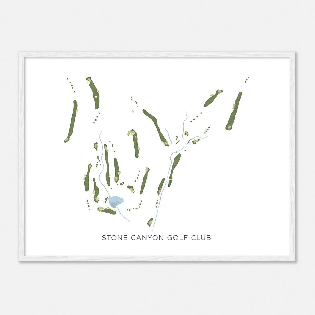 Print of Stone Canyon Golf Club Modern Map